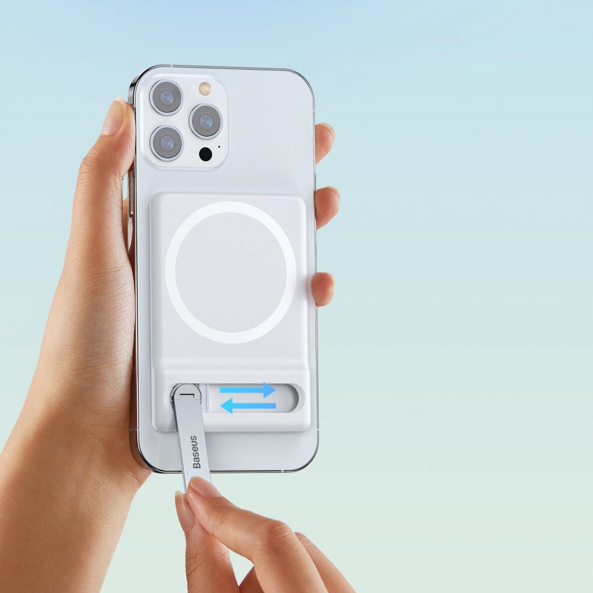 Baseus Foldable Magnetic Bracket White 16 Baseus Foldable Magnetic Bracket White 16