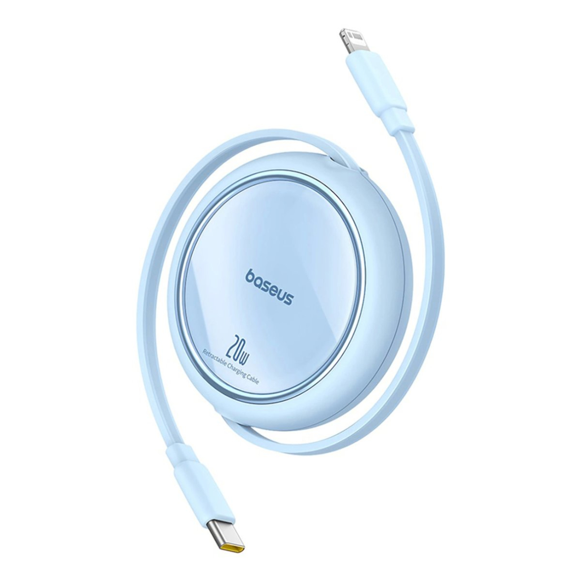 Baseus Free2Pull ištraukiamas USB-C / Lightning kabelis 20W 1 m – mėlynas 2