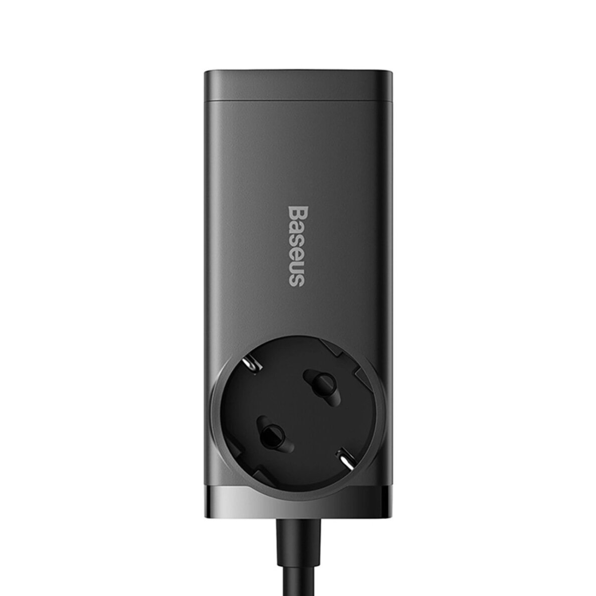 Įkrovimo stotelė Baseus GaN3 Pro 65 W EU + 2 × USB-C + 2 × USB-A su Baseus Xiaobai USB-C 100 W 1 m kabeliu – juoda 1 Įkrovimo stotelė Baseus GaN3 Pro 65 W EU + 2 × USB-C + 2 × USB-A su Baseus Xiaobai USB-C 100 W 1 m kabeliu – juoda 1