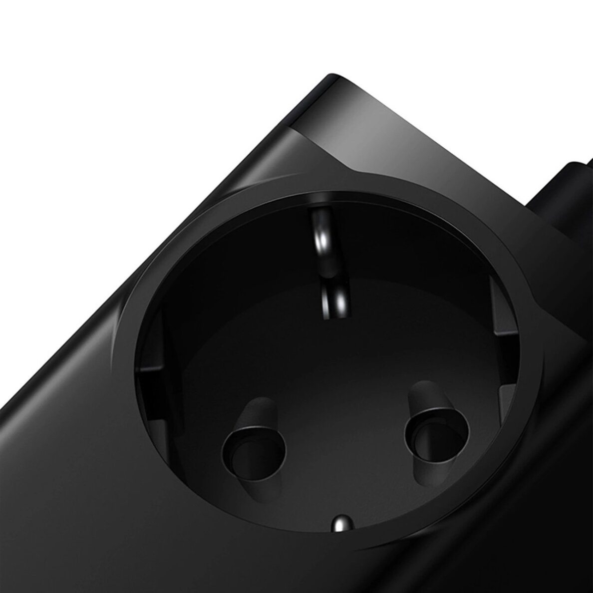 Įkrovimo stotelė Baseus GaN3 Pro 65 W EU + 2 × USB-C + 2 × USB-A su Baseus Xiaobai USB-C 100 W 1 m kabeliu – juoda 4 Įkrovimo stotelė Baseus GaN3 Pro 65 W EU + 2 × USB-C + 2 × USB-A su Baseus Xiaobai USB-C 100 W 1 m kabeliu – juoda 4