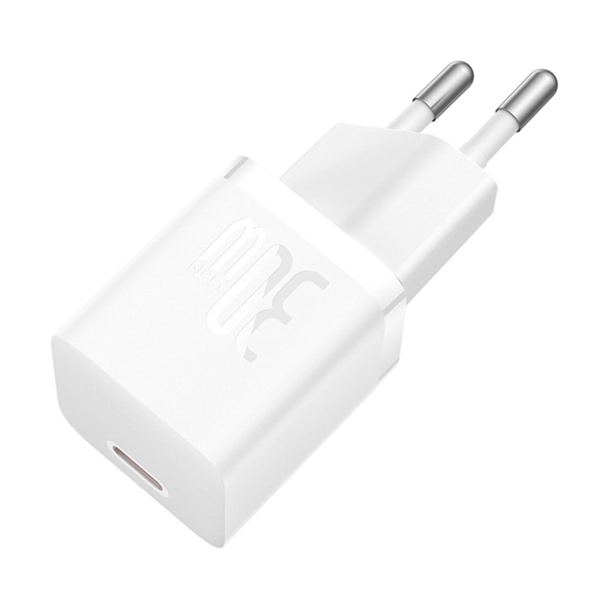 Sieninis įkroviklis Baseus GaN5 30 W USB-C Mini – baltas 3