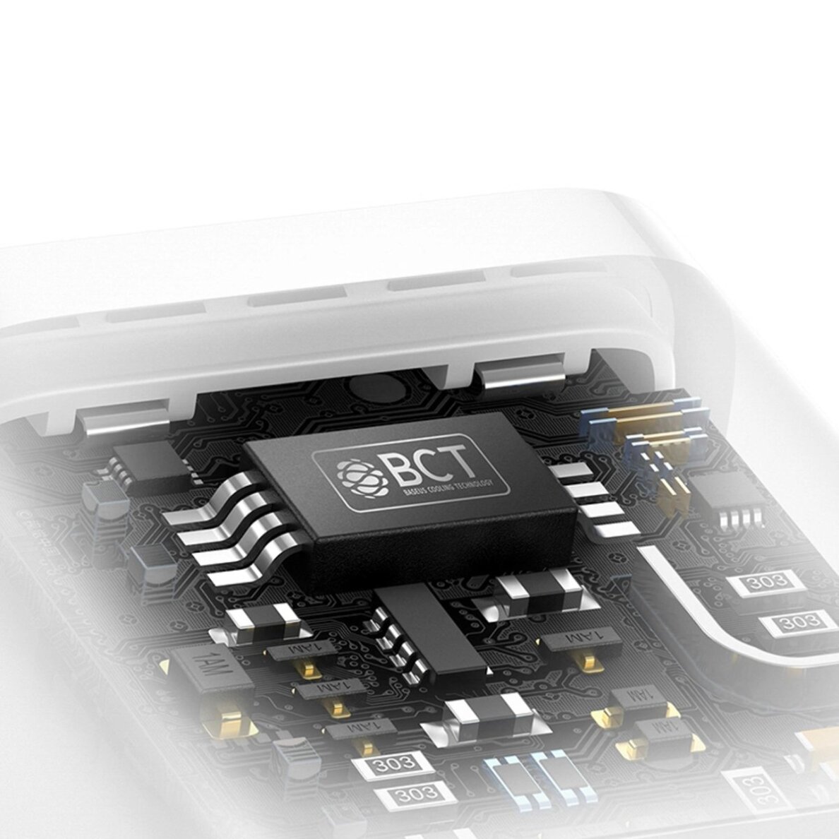 Sieninis įkroviklis Baseus GaN5 30 W USB-C Mini – baltas 7