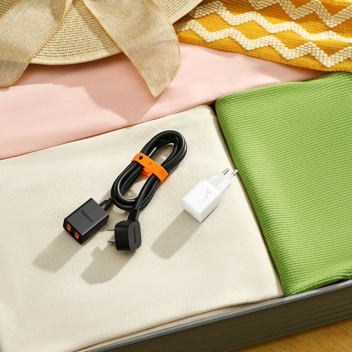 Sieninis įkroviklis Baseus GaN5 30 W USB-C Mini – baltas 8