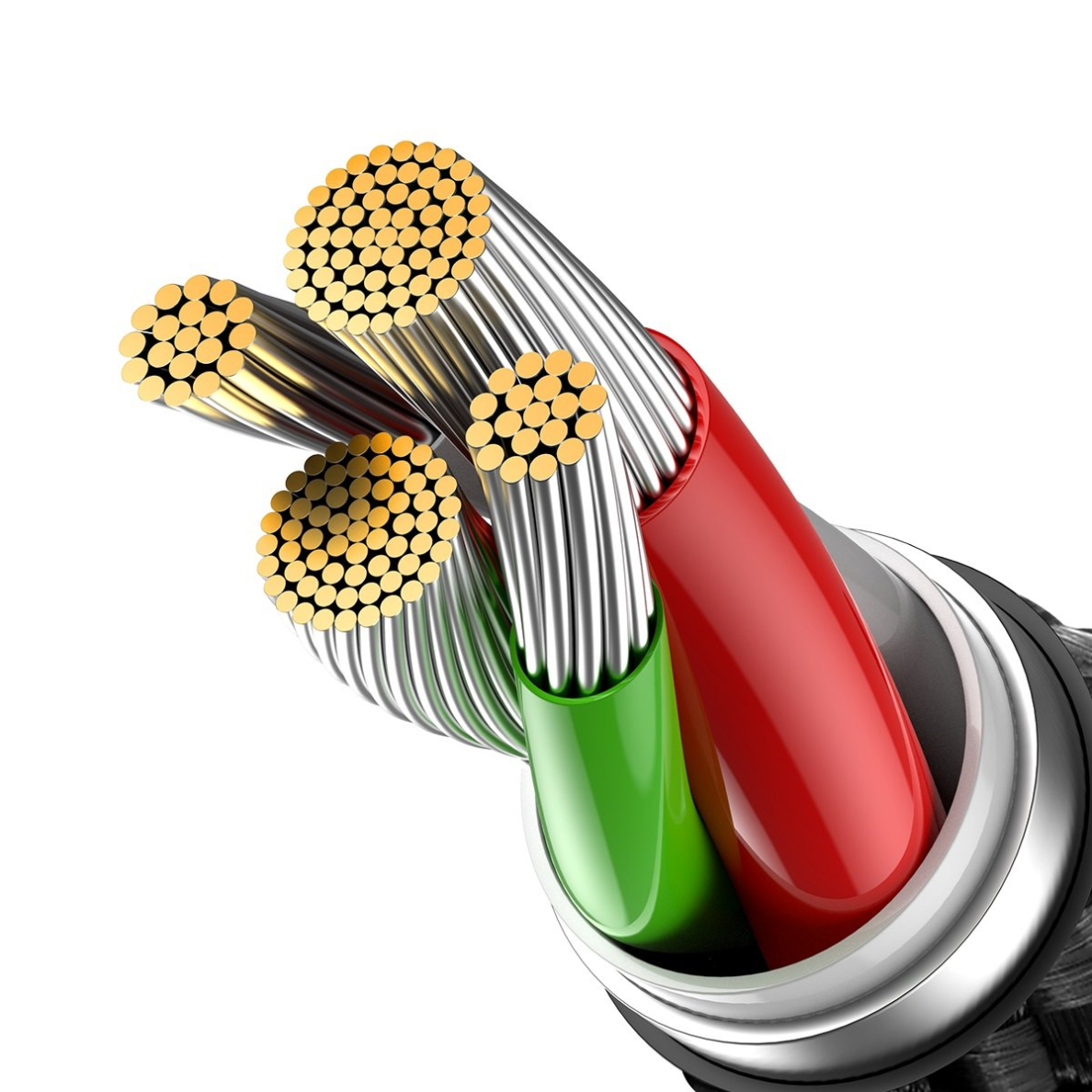 Baseus Glimmer Series cable with fast charging USB-C - Lightning 480Mb/s 2.4A 2m black 5 Baseus Glimmer Series cable with fast charging USB-C - Lightning 480Mb/s 2.4A 2m black 5