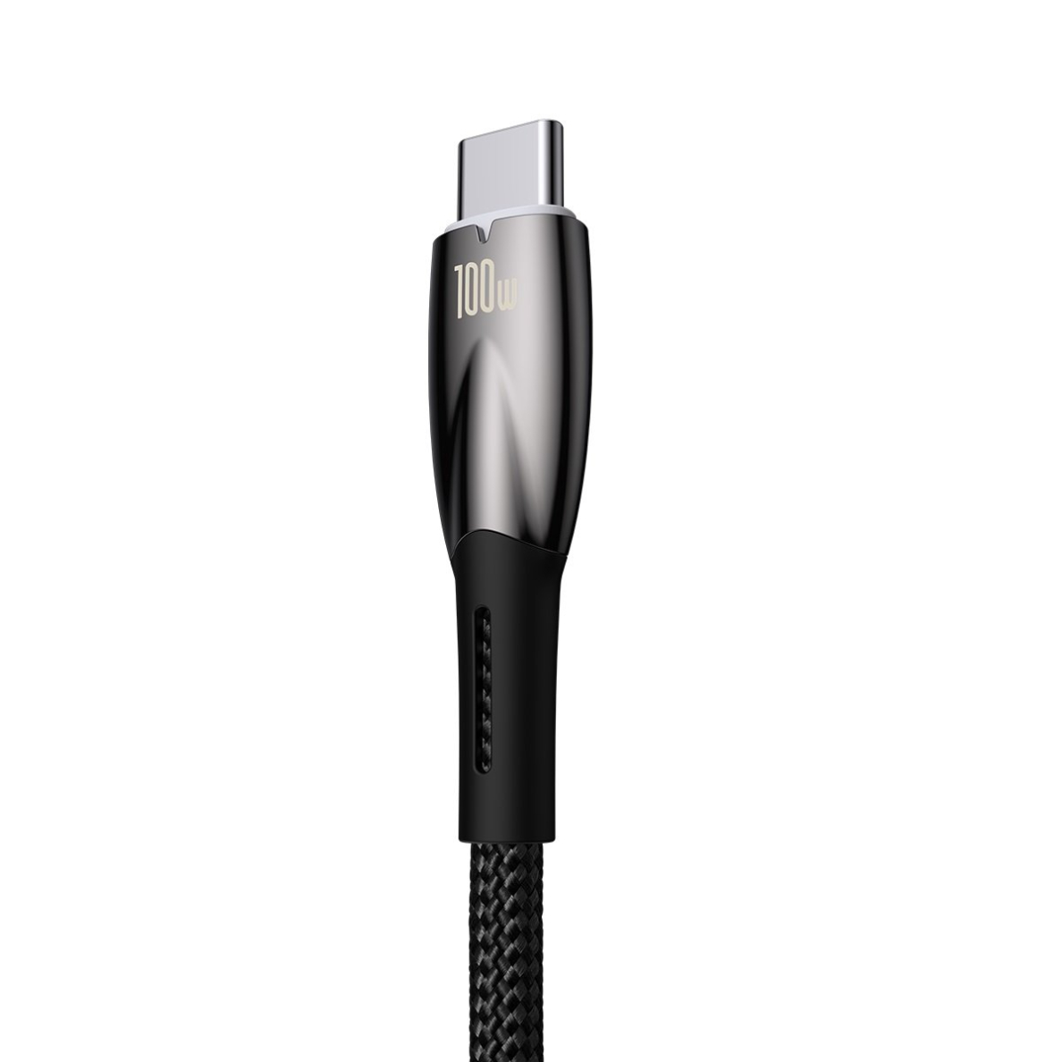 Baseus Glimmer Series Fast Charging Cable USB-A - USB-C 100W 480Mbps 2m Juodas 2 Baseus Glimmer Series Fast Charging Cable USB-A - USB-C 100W 480Mbps 2m Juodas 2