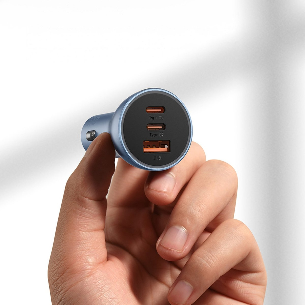 Baseus Golden Contactor Pro USB-A car charger + 2x USB-C 65W dark gray (CGJP010013) 11 Baseus Golden Contactor Pro USB-A car charger + 2x USB-C 65W dark gray (CGJP010013) 11