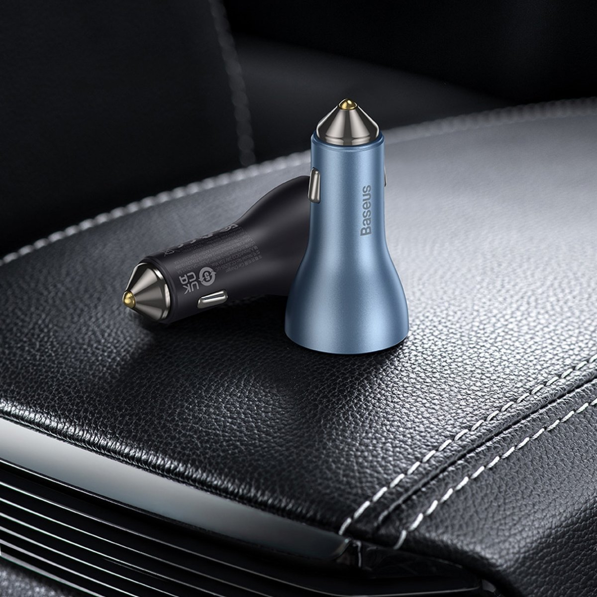 Baseus Golden Contactor Pro USB-A car charger + 2x USB-C 65W dark gray (CGJP010013) 18 Baseus Golden Contactor Pro USB-A car charger + 2x USB-C 65W dark gray (CGJP010013) 18