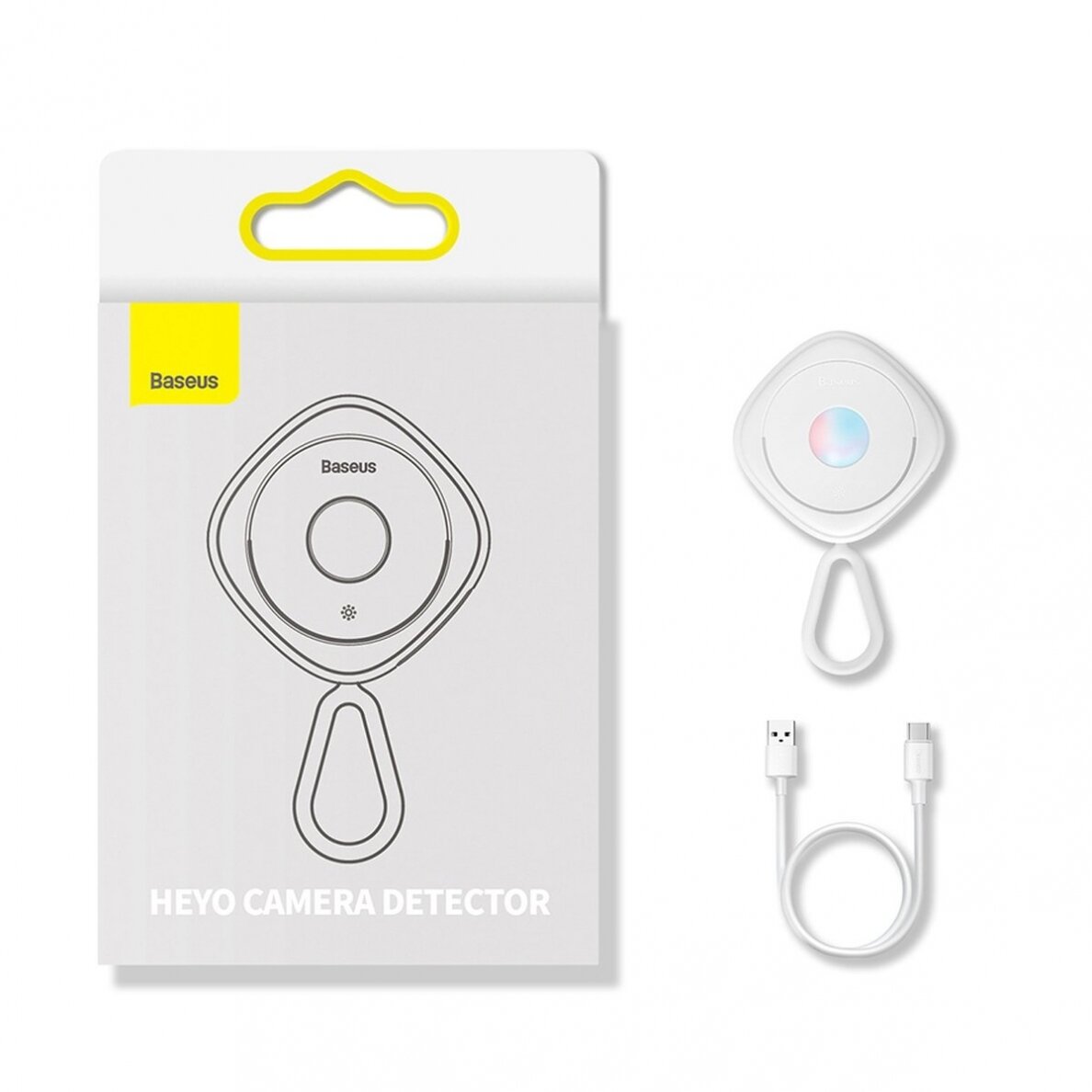 Baseus Heyo Camera Detector Baltas(With Simple charging cable USB to Type-C 0.3m Baltas) 23 Baseus Heyo Camera Detector Baltas(With Simple charging cable USB to Type-C 0.3m Baltas) 23