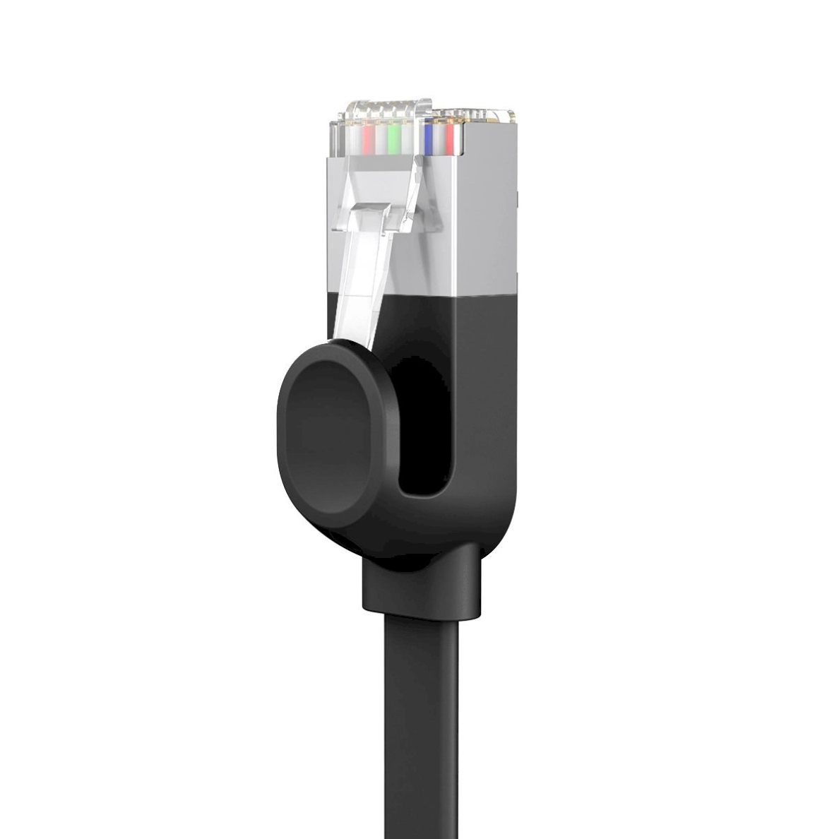 Baseus High Speed plokščias Ethernet CAT6 RJ45 tinklo kabelis 1 m – juodas 4