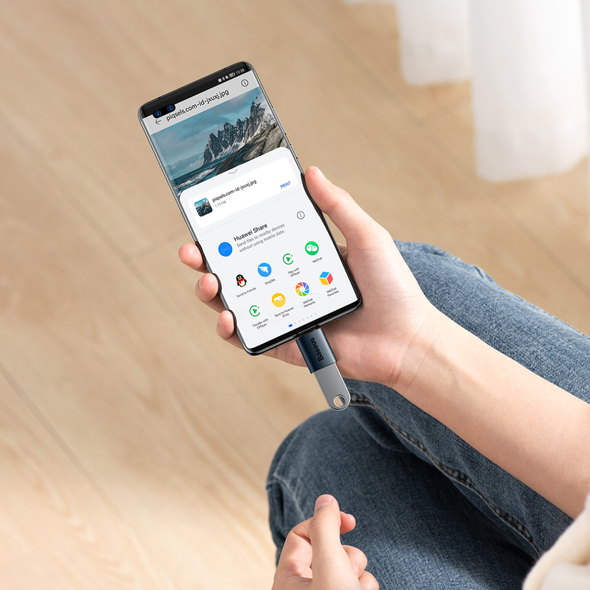 Baseus Ingenuity Series Mini OTG Adaptor Type-C to USB-A 3.1 Blue 9 Baseus Ingenuity Series Mini OTG Adaptor Type-C to USB-A 3.1 Blue 9