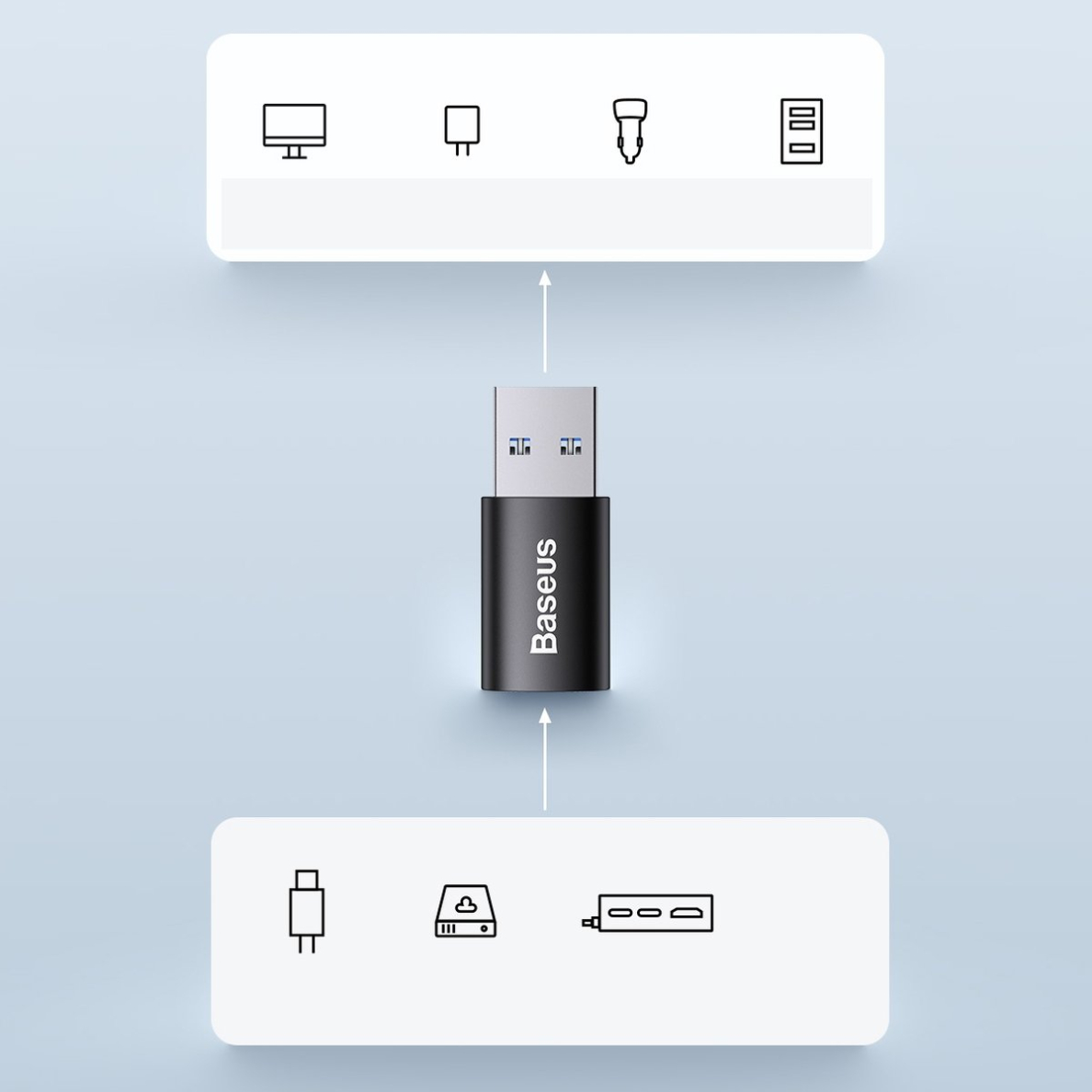 Baseus Ingenuity Series Mini USB 3.1 OTG to USB Type C adapter black (ZJJQ000101) 13 Baseus Ingenuity Series Mini USB 3.1 OTG to USB Type C adapter black (ZJJQ000101) 13