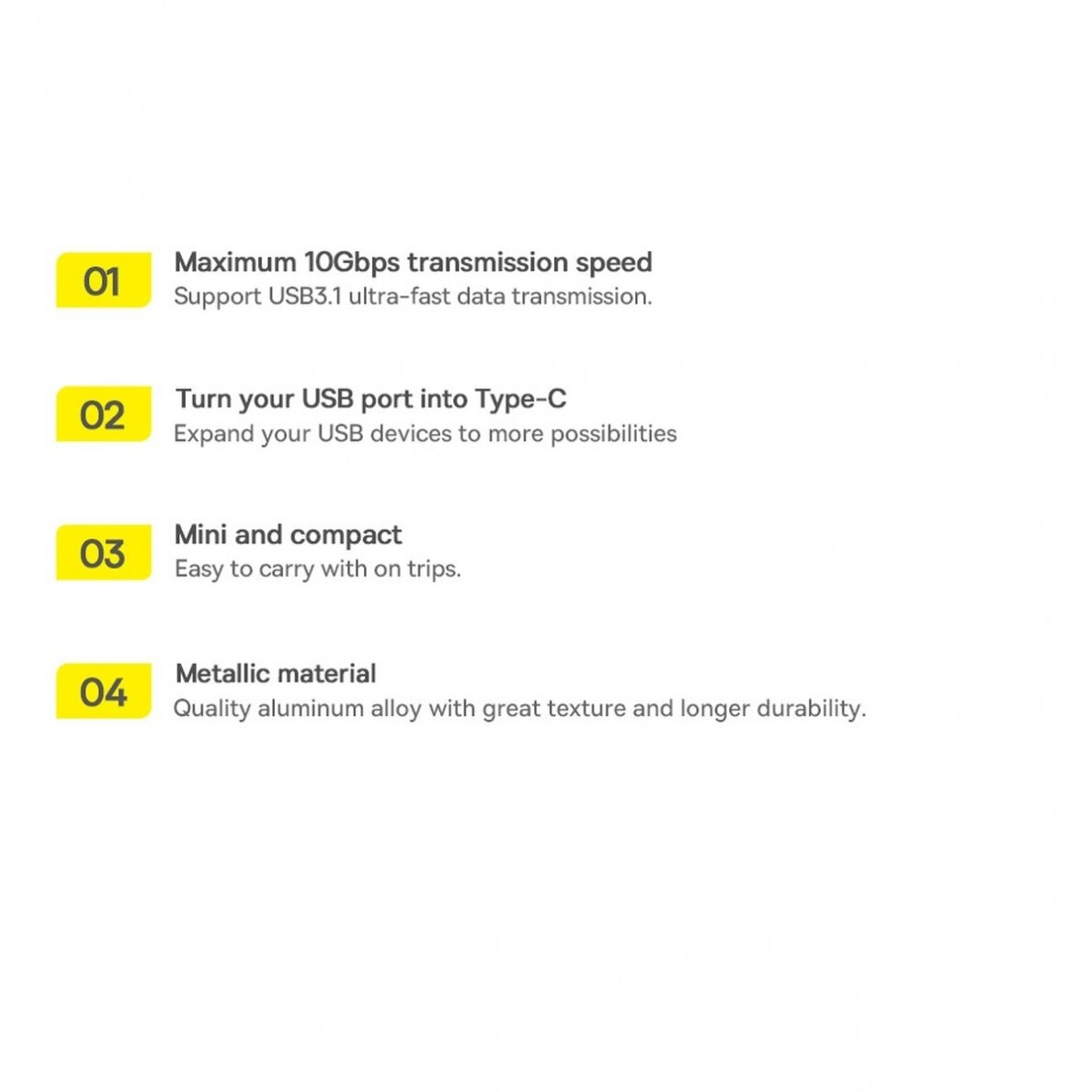 Baseus Ingenuity Series Mini USB 3.1 OTG to USB Type C adapter blue (ZJJQ000103) 19 Baseus Ingenuity Series Mini USB 3.1 OTG to USB Type C adapter blue (ZJJQ000103) 19