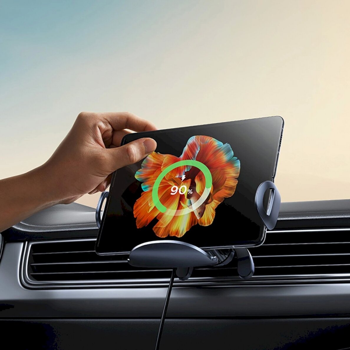 Baseus LightChaser BS-CM029 Automobilinis laikiklistriple coil inductive Įkroviklis  - Juodas 7 Baseus LightChaser BS-CM029 Automobilinis laikiklistriple coil inductive Įkroviklis  - Juodas 7