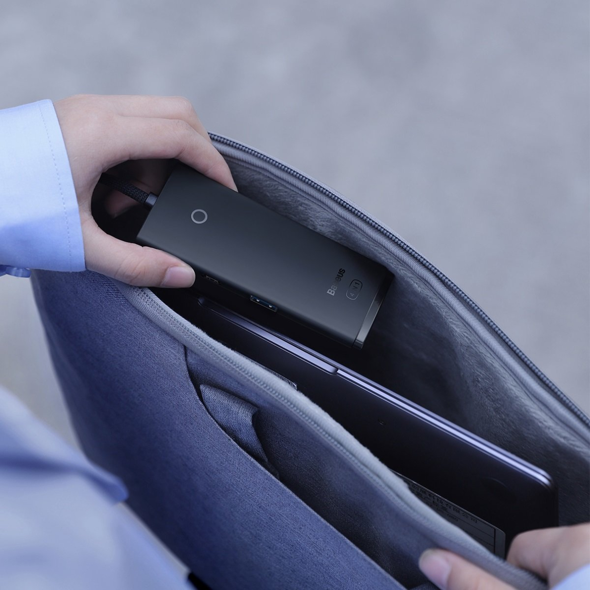 Baseus Lite Series HUB 4-Port (USB-A to 4xUSB-A 3.0) 0.25m Juodas (WKQX030001) 10 Baseus Lite Series HUB 4-Port (USB-A to 4xUSB-A 3.0) 0.25m Juodas (WKQX030001) 10