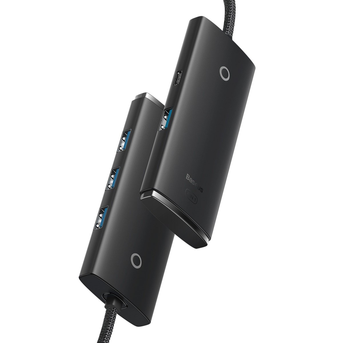 Baseus Lite Series HUB 4-Port (USB-A to 4xUSB-A 3.0) 2m black (WKQX030201) 2 Baseus Lite Series HUB 4-Port (USB-A to 4xUSB-A 3.0) 2m black (WKQX030201) 2