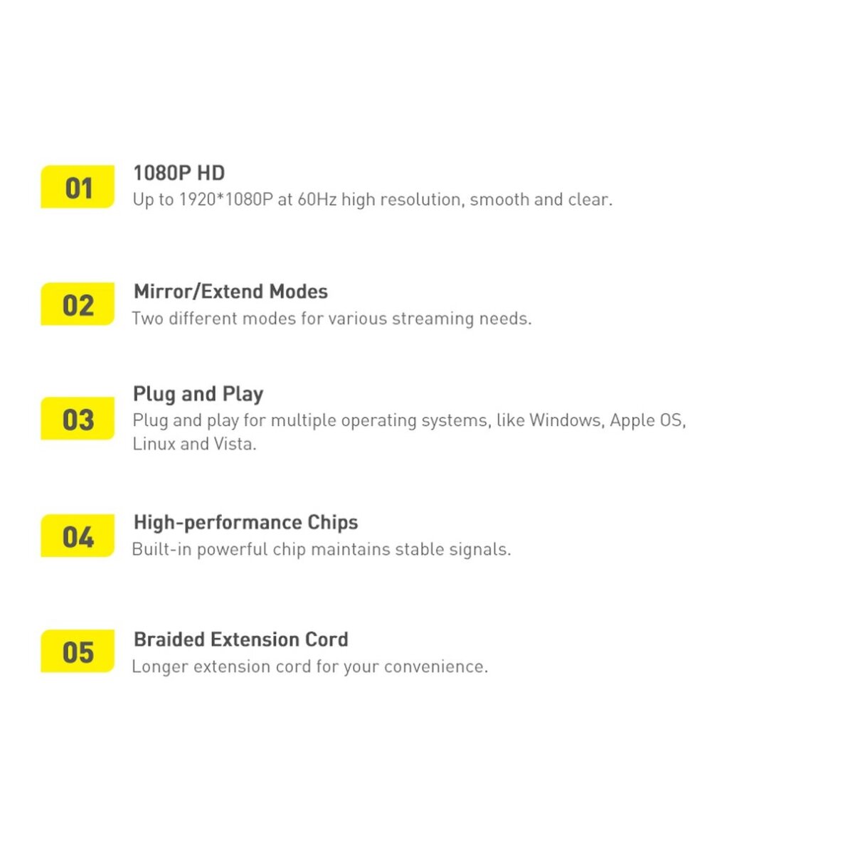 Akcija! Baseus Lite Series plug adapter HDMI to VGA + mini jack 3.5mm / micro USB power supply Juodas (WKQX010101)  27