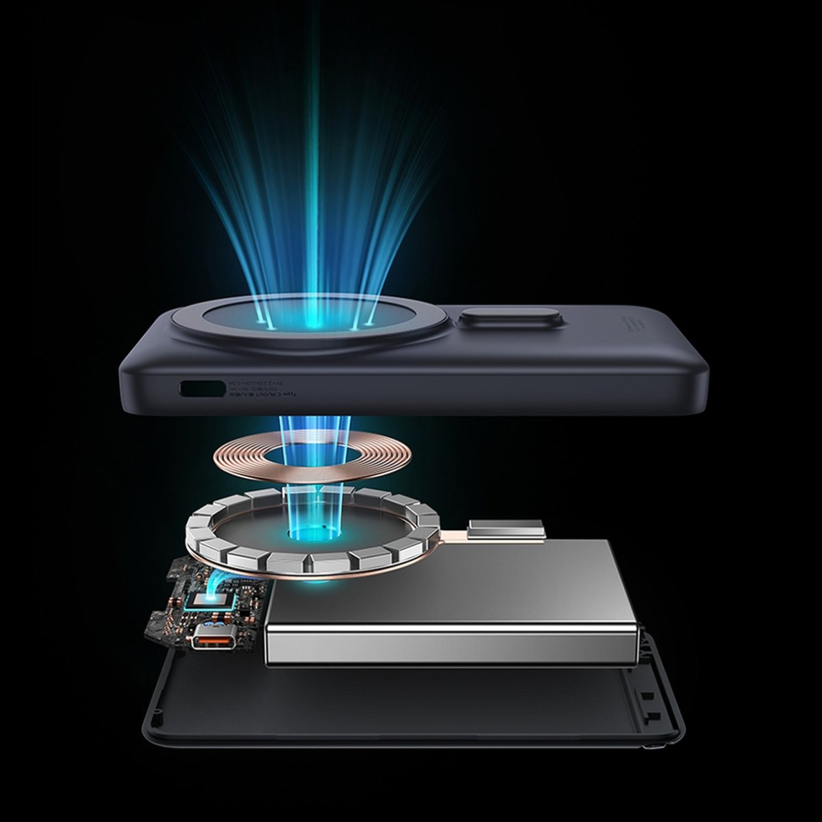 Baseus Magnetic Bracket Wireless Fast Charge Power Bank 10000mAh 20W Blue (With Baseus Xiaobai series fast charging Cable Type-C to Type-C 60W(20V/3A) 50cm Black) Overseas Edition 25 Baseus Magnetic Bracket Wireless Fast Charge Power Bank 10000mAh 20W Blue (With Baseus Xiaobai series fast charging Cable Type-C to Type-C 60W(20V/3A) 50cm Black) Overseas Edition 25