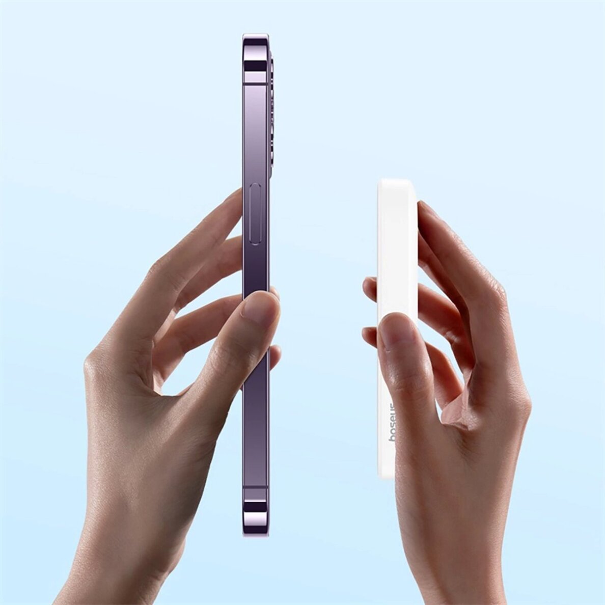 Išorinė baterija Baseus Magnetic Mini Air PPCXM06A 6000 mAh 20 W su Simple Series USB-C kabeliu – balta 14 Išorinė baterija Baseus Magnetic Mini Air PPCXM06A 6000 mAh 20 W su Simple Series USB-C kabeliu – balta 14