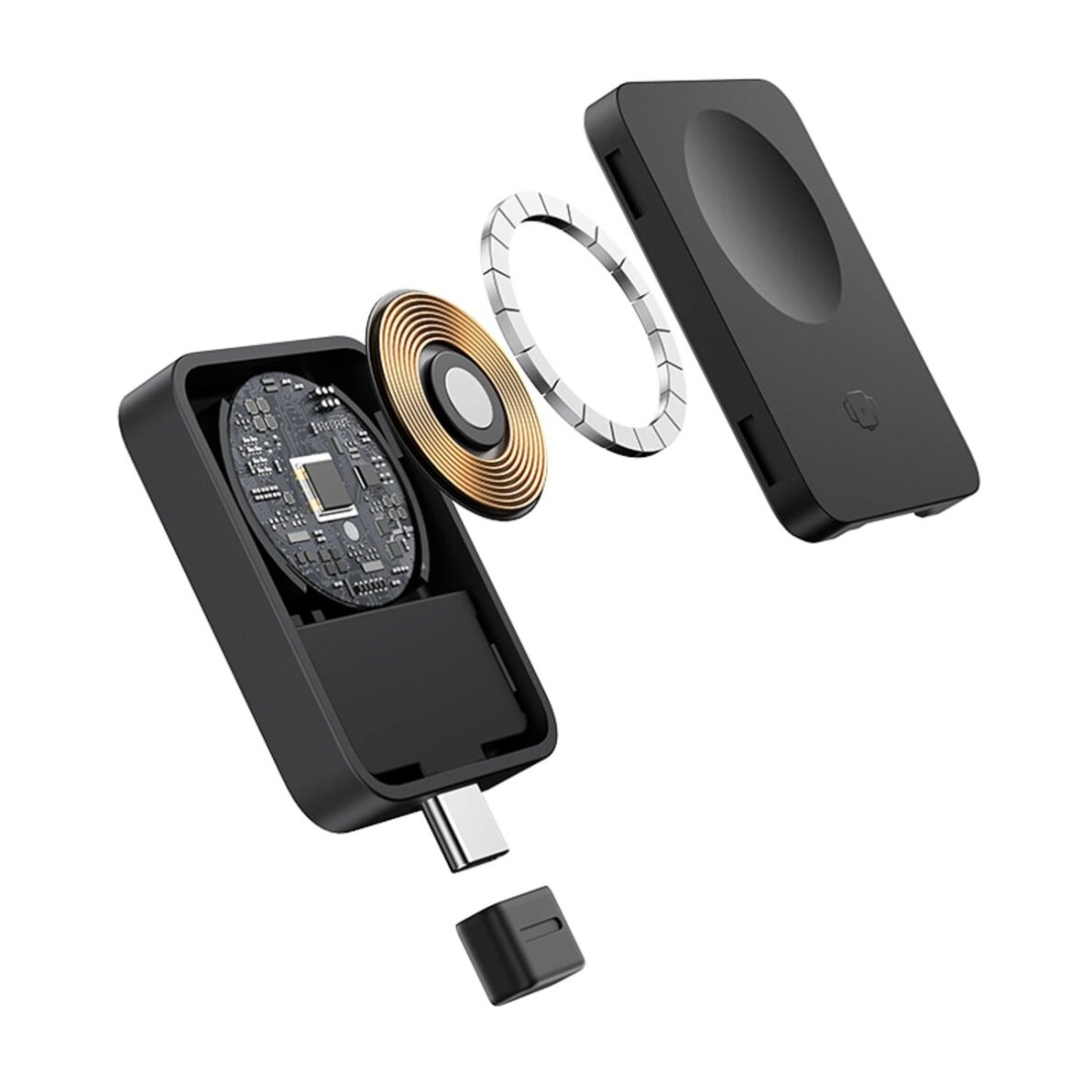 Apple Watch Baseus MagPro 2.5 W magnetinis indukcinis įkroviklis – juodas 4 Apple Watch Baseus MagPro 2.5 W magnetinis indukcinis įkroviklis – juodas 4