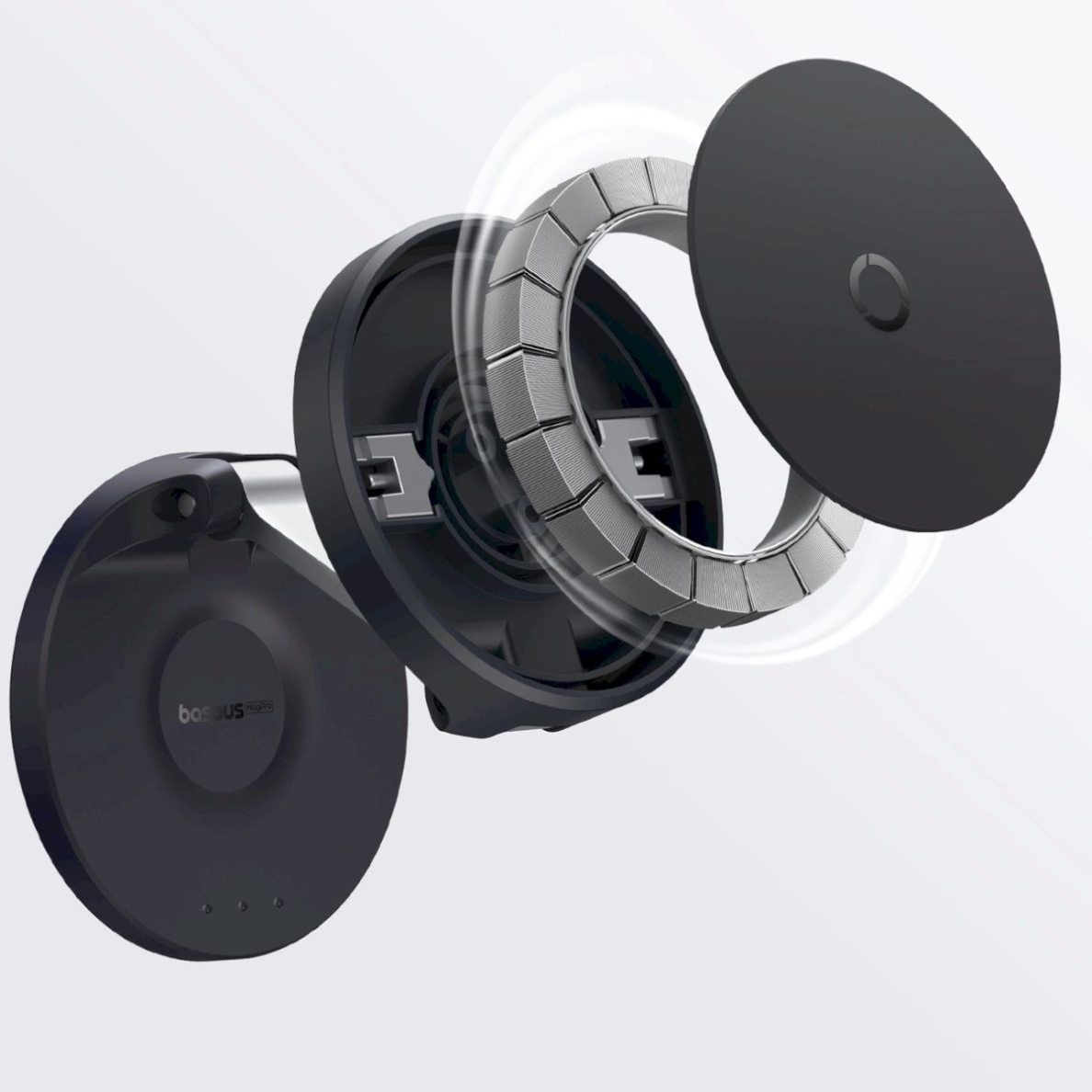 Baseus MagPro sulankstomas magnetinis telefono laikiklis – juodas 7 Baseus MagPro sulankstomas magnetinis telefono laikiklis – juodas 7