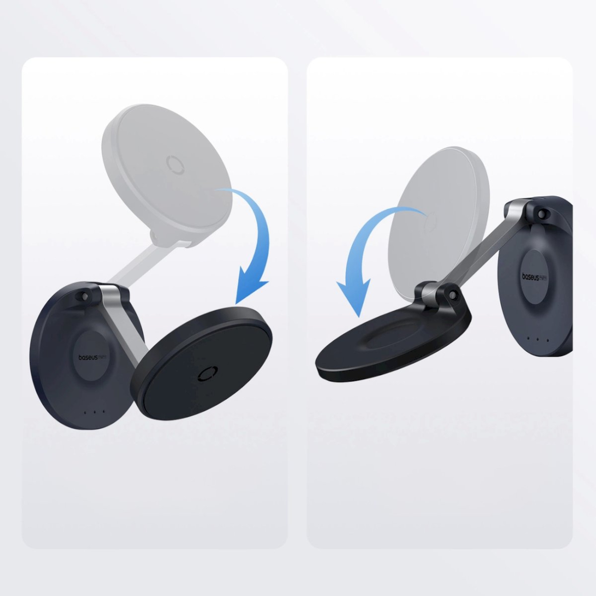 Baseus MagPro sulankstomas magnetinis telefono laikiklis – juodas 8