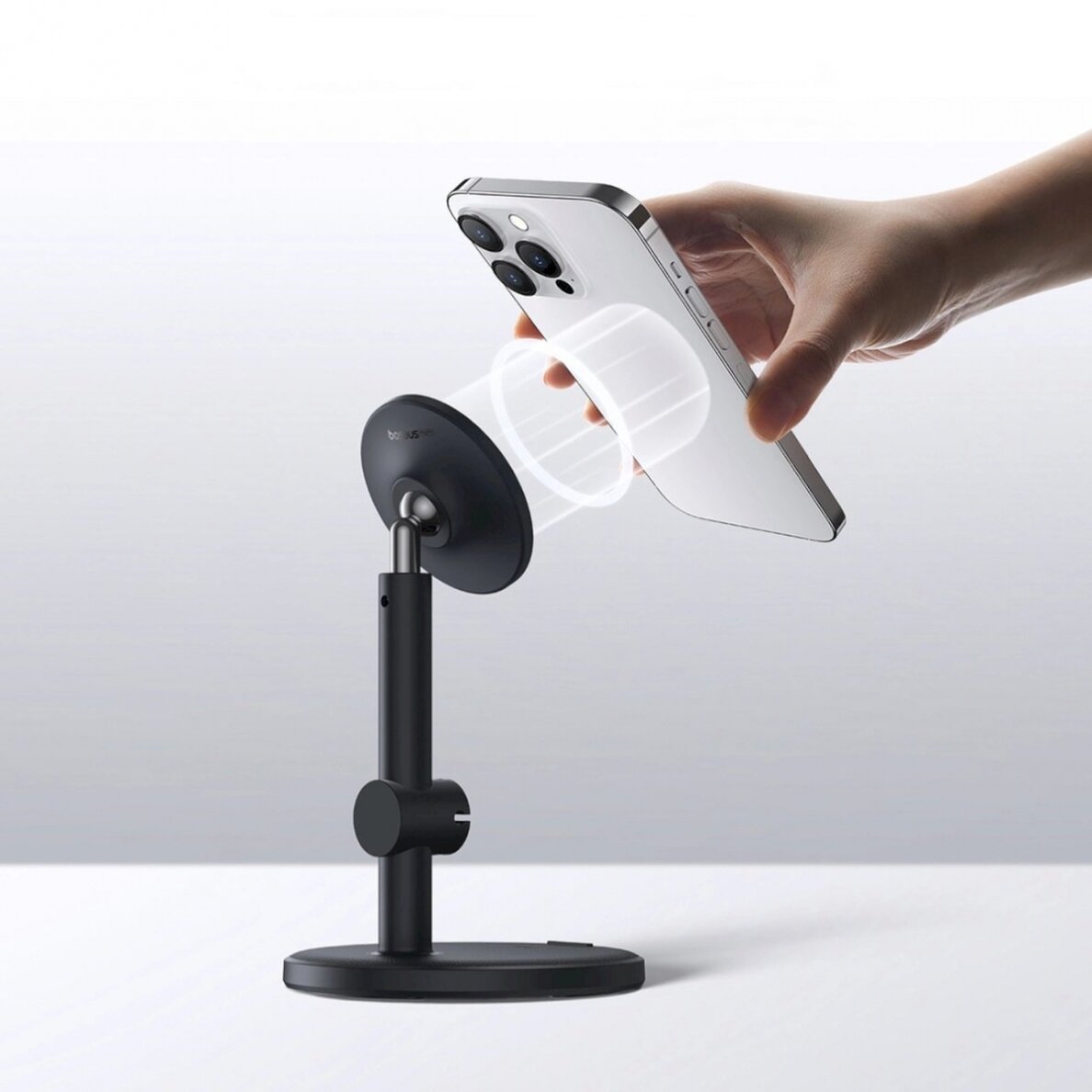 Baseus MagPro magnetic standing Laikiklisthe phone - Juodas 10 Baseus MagPro magnetic standing Laikiklisthe phone - Juodas 10