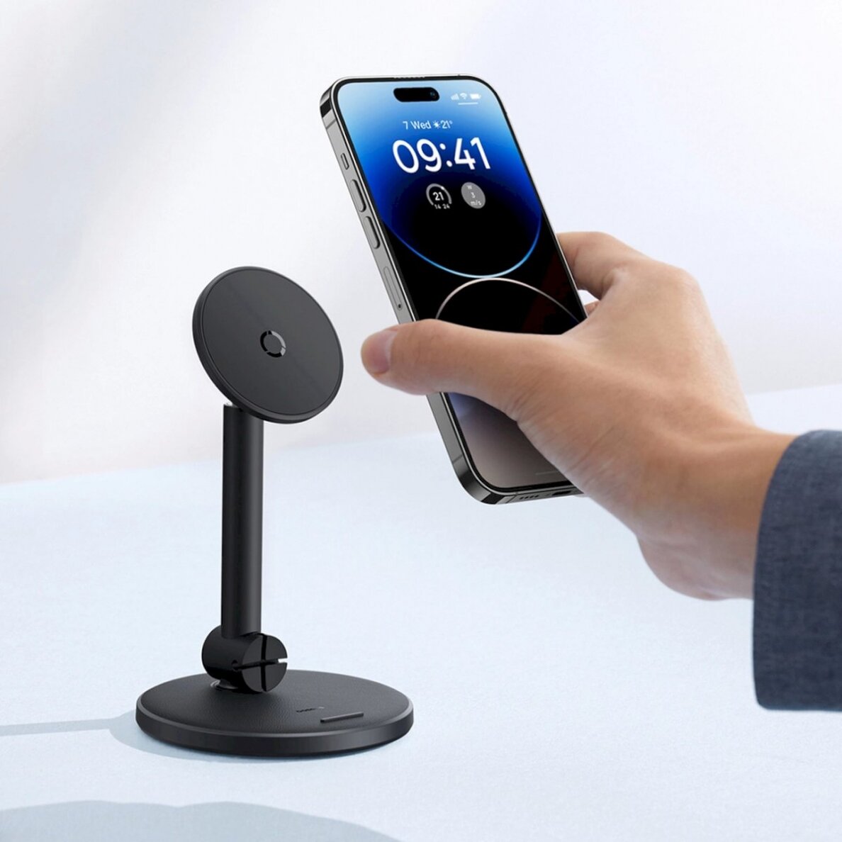 Baseus MagPro magnetic standing Laikiklisthe phone - Juodas 11 Baseus MagPro magnetic standing Laikiklisthe phone - Juodas 11