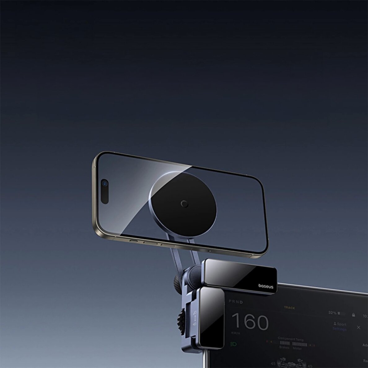 Automobilinis laikiklis Baseus MaxView Magnetic Car Display Mount – pilkas 13 Automobilinis laikiklis Baseus MaxView Magnetic Car Display Mount – pilkas 13