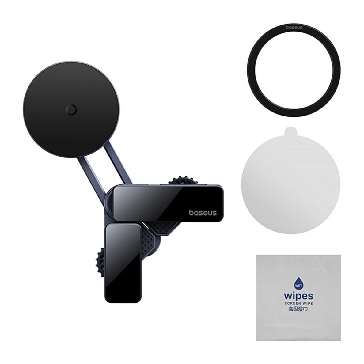 Automobilinis laikiklis Baseus MaxView Magnetic Car Display Mount – pilkas 5 Automobilinis laikiklis Baseus MaxView Magnetic Car Display Mount – pilkas 5