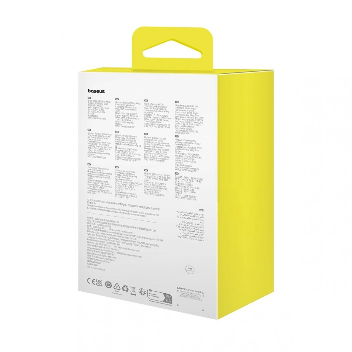 Baseus Milky Way Pro Series BS-CM023 Automobilinis laikiklisair vent15W inductive Įkroviklis  - Juodas 5 Baseus Milky Way Pro Series BS-CM023 Automobilinis laikiklisair vent15W inductive Įkroviklis  - Juodas 5
