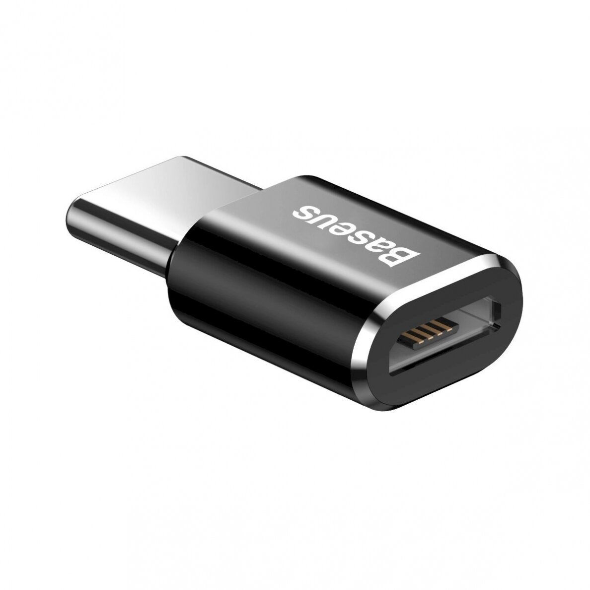 Baseus Mini Micro USB to USB-C adapter - Juodas 4 Baseus Mini Micro USB to USB-C adapter - Juodas 4