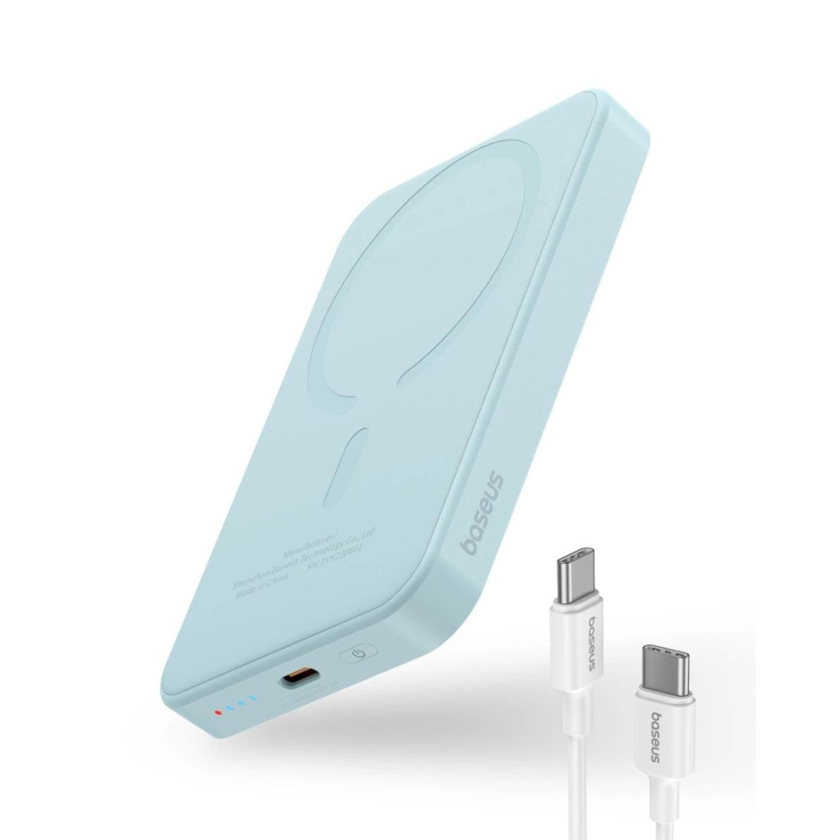 Baseus mini power bank 5000mAh 20W + USB-C Kabelis (20V/3A) - blue 1