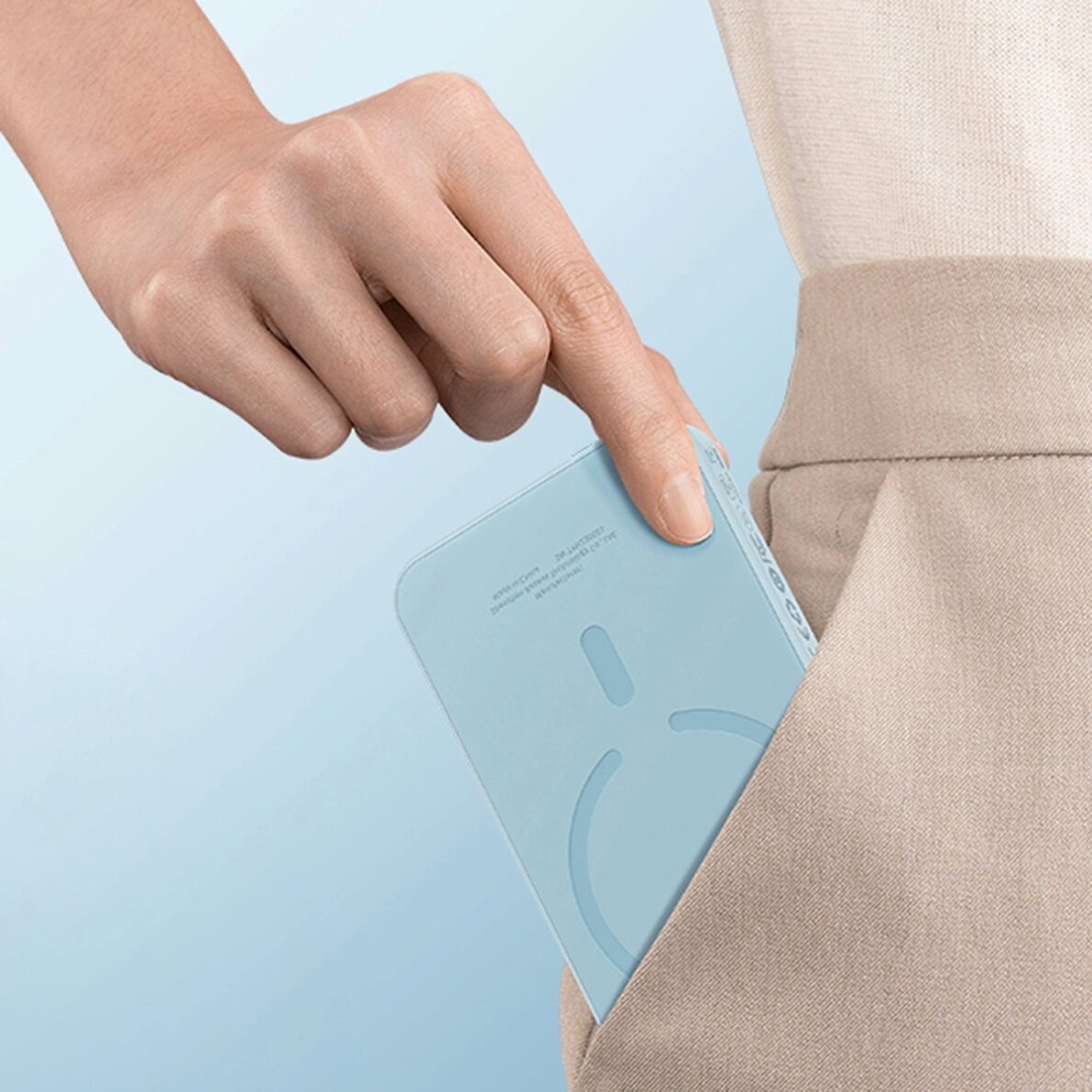 Išorinė baterija Baseus mini Power Bank 5000 mAh 20 W + USB-C kabelis (20 V/3 A) – mėlyna 5