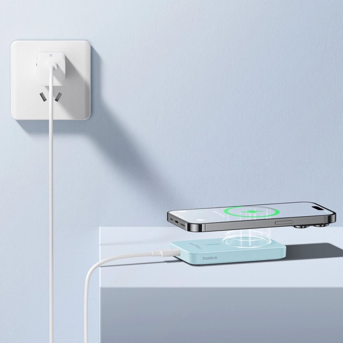 Išorinė baterija Baseus mini Power Bank 5000 mAh 20 W + USB-C kabelis (20 V/3 A) – mėlyna 12