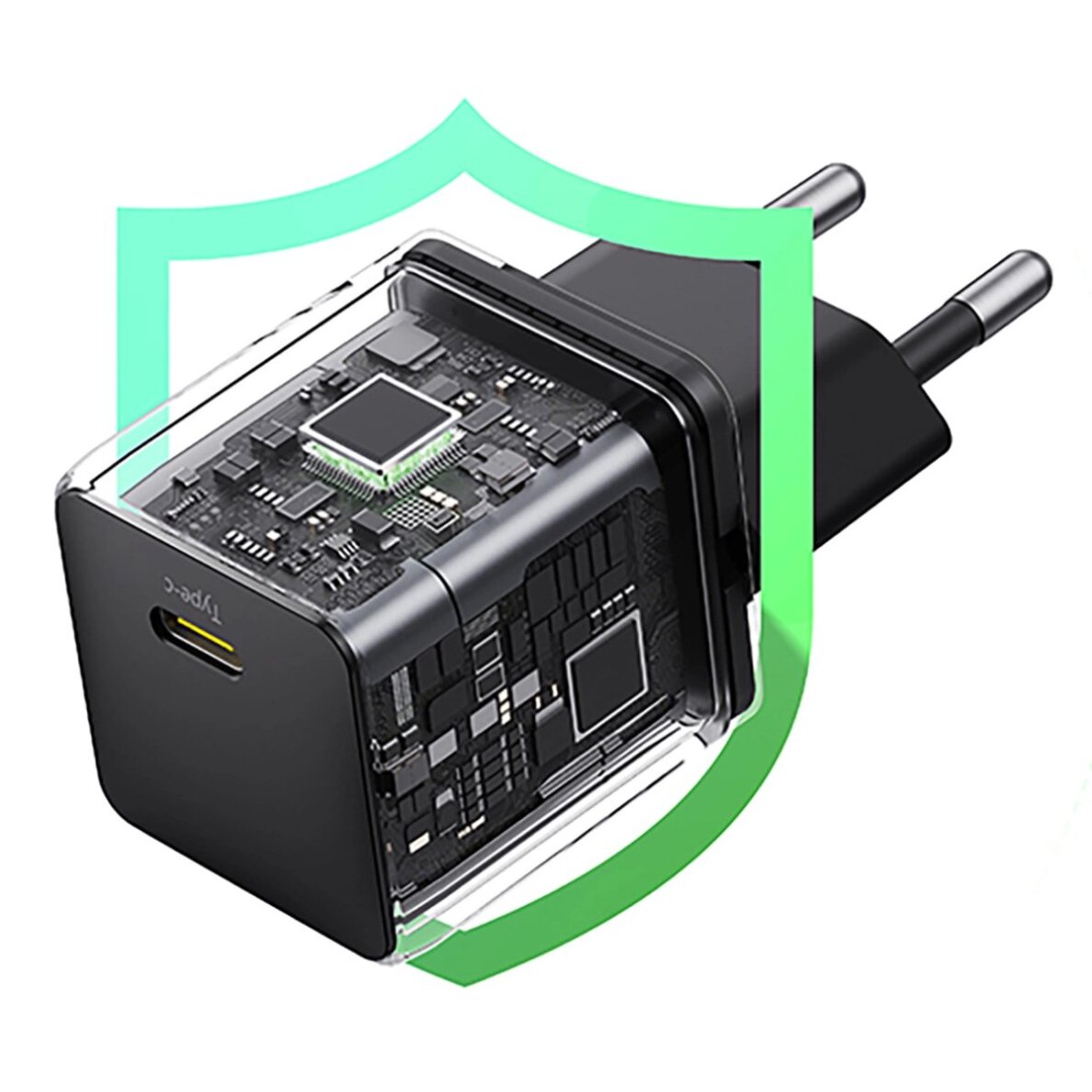 Sieninis įkroviklis Baseus Palm 1C 20 W su Baseus Mini White USB-C 60 W (20 V/3 A) 1 m kabeliu – juodas 11 Sieninis įkroviklis Baseus Palm 1C 20 W su Baseus Mini White USB-C 60 W (20 V/3 A) 1 m kabeliu – juodas 11