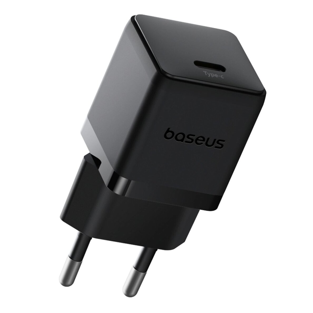 Sieninis įkroviklis Baseus Palm 20 W USB-C – juodas 2 Sieninis įkroviklis Baseus Palm 20 W USB-C – juodas 2