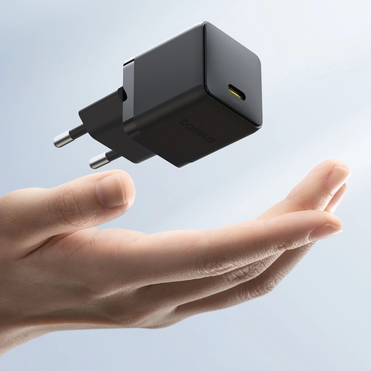 Sieninis įkroviklis Baseus Palm 20 W USB-C – juodas 4