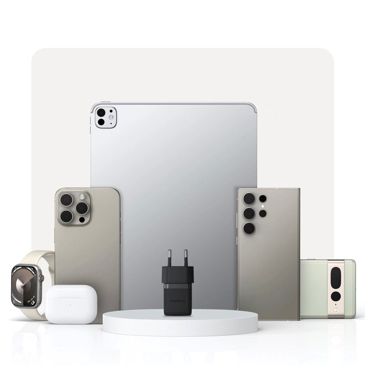 Sieninis įkroviklis Baseus Palm 20 W USB-C – juodas 9