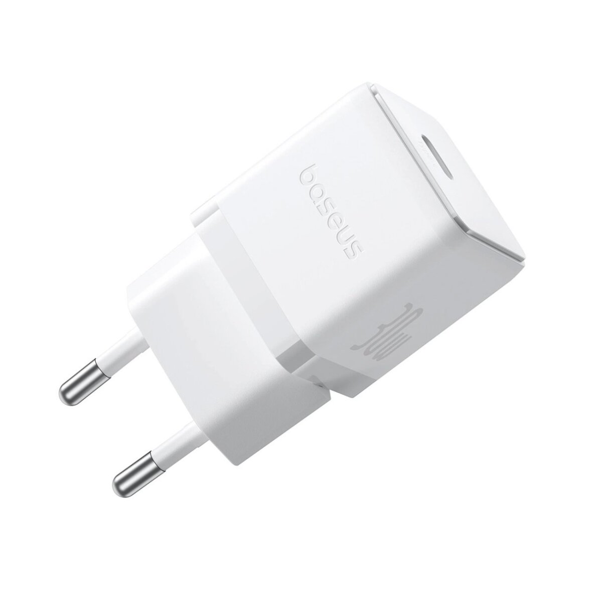 Sieninis įkroviklis Baseus Palm 30 W USB-C – baltas 1 Sieninis įkroviklis Baseus Palm 30 W USB-C – baltas 1