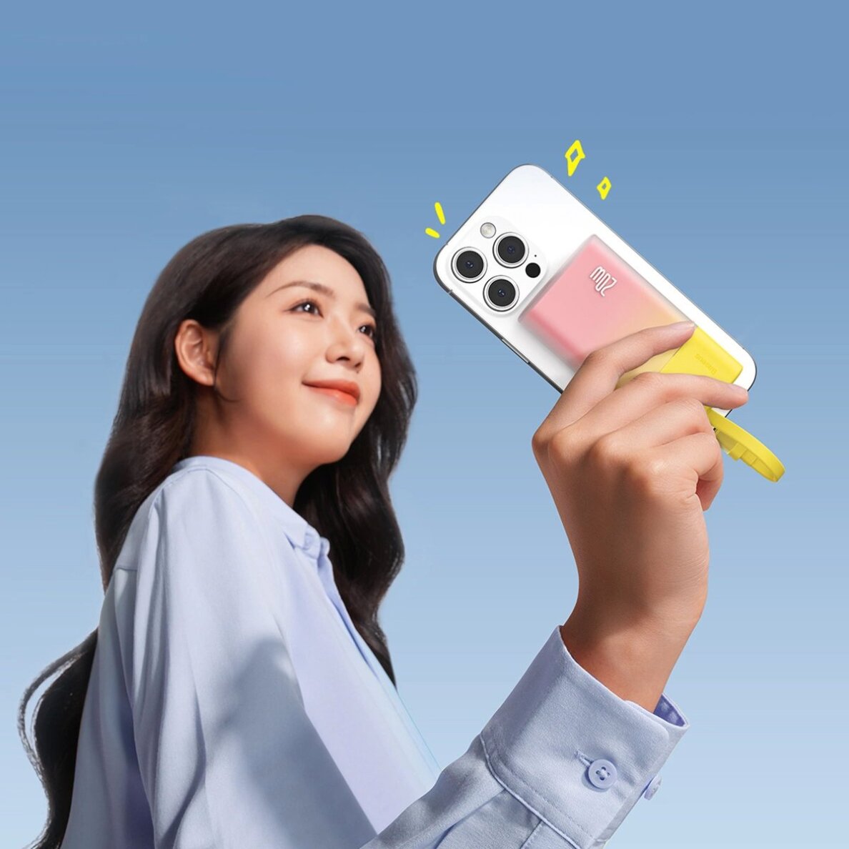 Išorinė baterija Baseus Popsicle 5200 mAh 20 W su integruotu Lightning kabeliu (+ baltas Baseus Simple USB-C – USB-C 60 W 20 V/3 A 30 cm kabelis) – geltona / rožinė 7 Išorinė baterija Baseus Popsicle 5200 mAh 20 W su integruotu Lightning kabeliu (+ baltas Baseus Simple USB-C – USB-C 60 W 20 V/3 A 30 cm kabelis) – geltona / rožinė 7