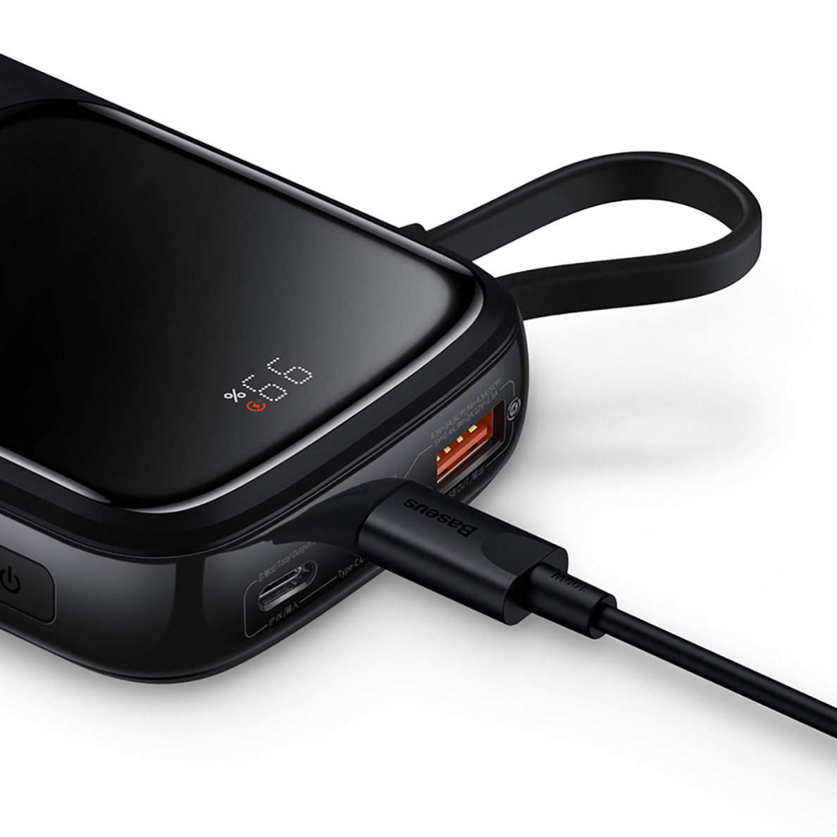 Baseus Qpow powerbank 10000mAh built-in USB Type-C cable 22.5W Quick Charge SCP AFC FCP Baltas (PPQD020102) 18 Baseus Qpow powerbank 10000mAh built-in USB Type-C cable 22.5W Quick Charge SCP AFC FCP Baltas (PPQD020102) 18