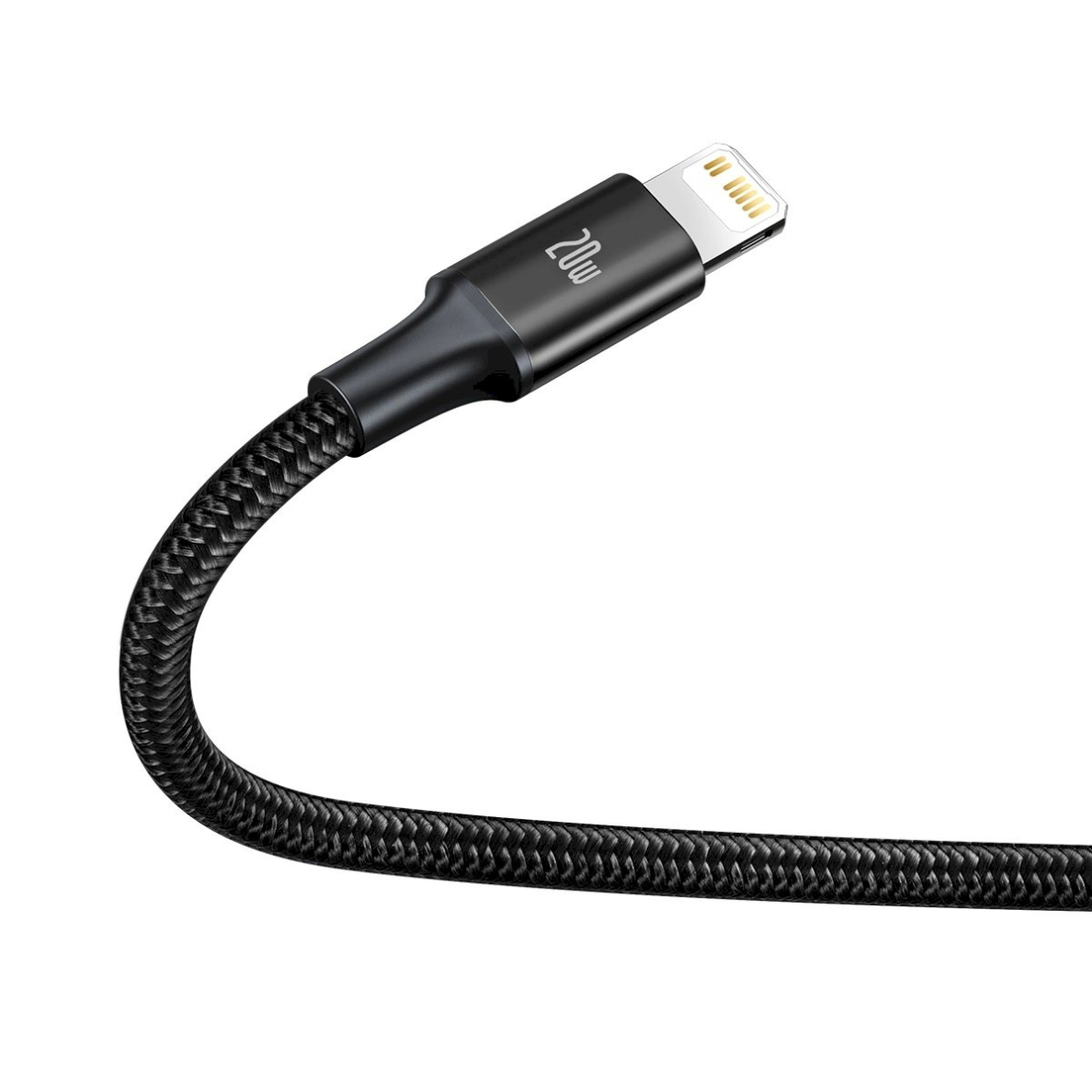 Baseus Rapid Series 3in1 USB-C - USB-C / Lightning / micro USB Kabelis 20W PD 1.5m - Juodas 3
