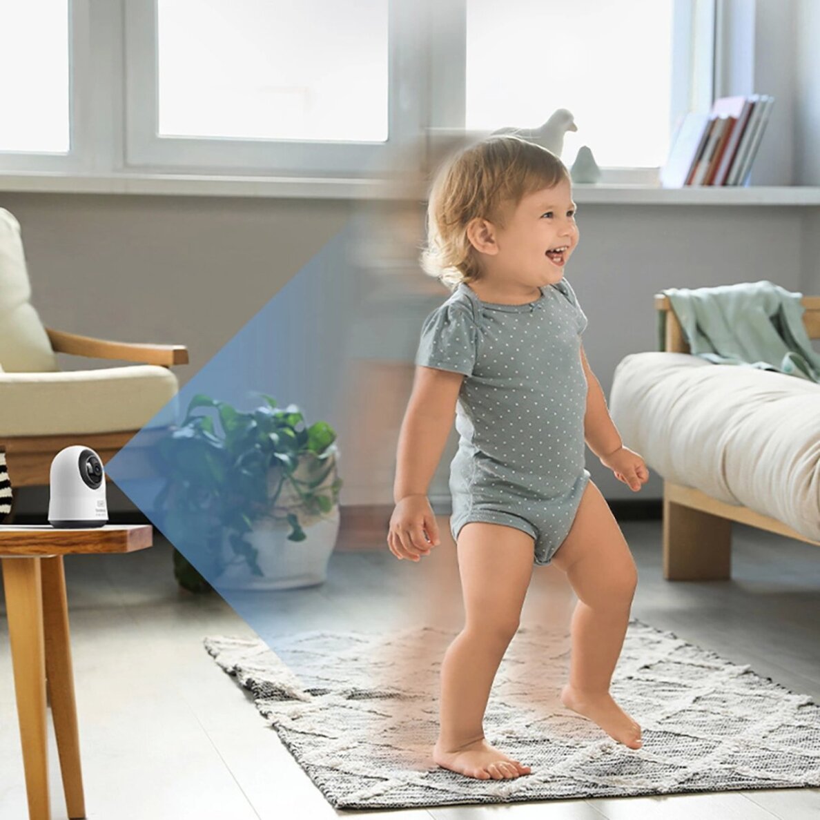 Vidaus kamera Baseus Security P1 Pro 3K (EU versija) – balta 8