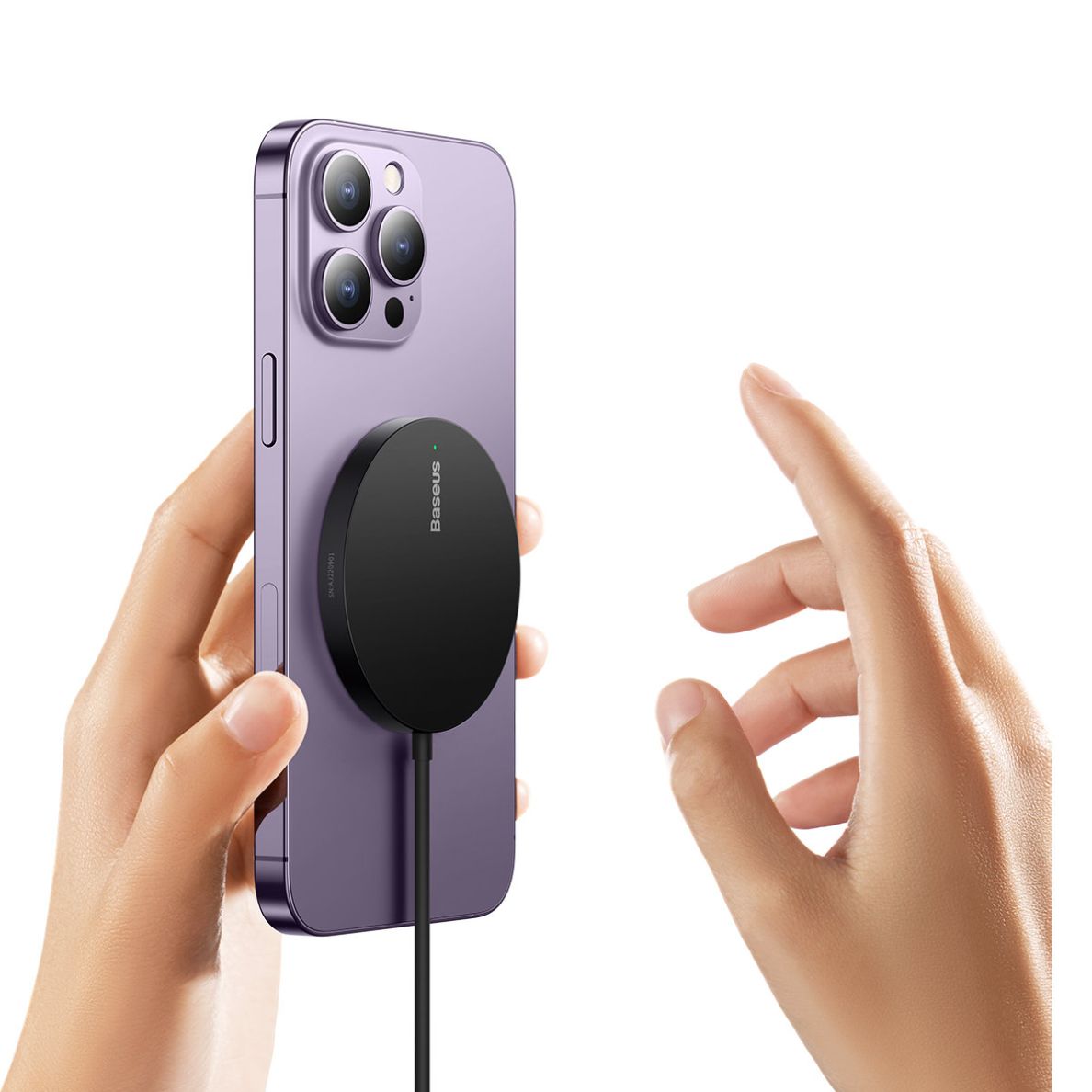 Baseus Simple Mini3 induction charger MagSafe 15W black 2 Baseus Simple Mini3 induction charger MagSafe 15W black 2