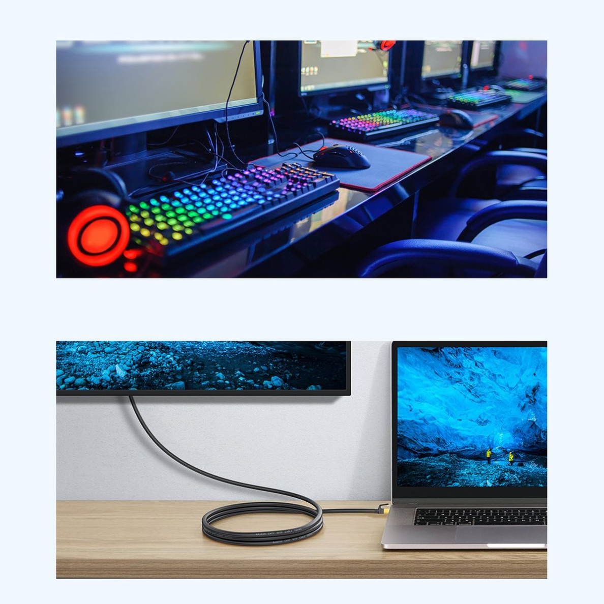 Baseus Speed Seven High Speed RJ45 Network Cable 10Gbps 1m Black (WKJS010101) 17 Baseus Speed Seven High Speed RJ45 Network Cable 10Gbps 1m Black (WKJS010101) 17