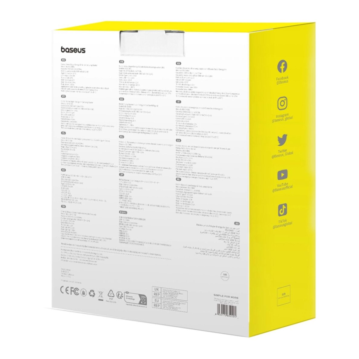 Automobilinis užvedimo įrenginys Baseus Super Energy Air Series (10000 mAh, 1000 A pikinė srovė) – juodas 8 Automobilinis užvedimo įrenginys Baseus Super Energy Air Series (10000 mAh, 1000 A pikinė srovė) – juodas 8