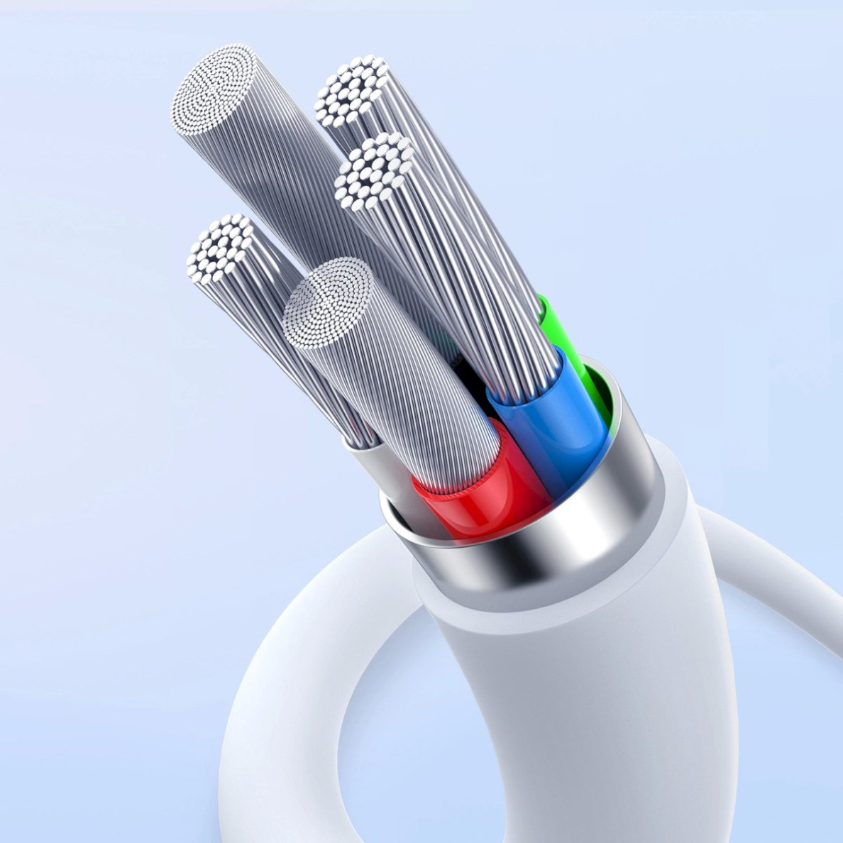 Baseus Superior Series ll USB-C - USB-C 30W 480Mb/s Kabelis 1m - baltas 8