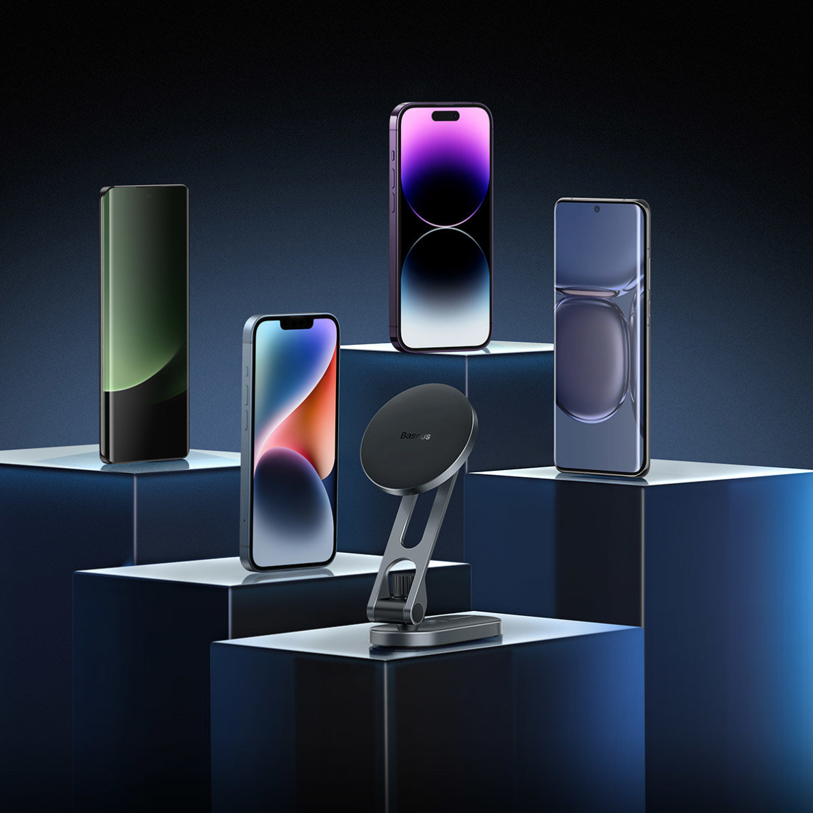 Baseus T-Space magnetic car holder for the cockpit - silver 8 Baseus T-Space magnetic car holder for the cockpit - silver 8