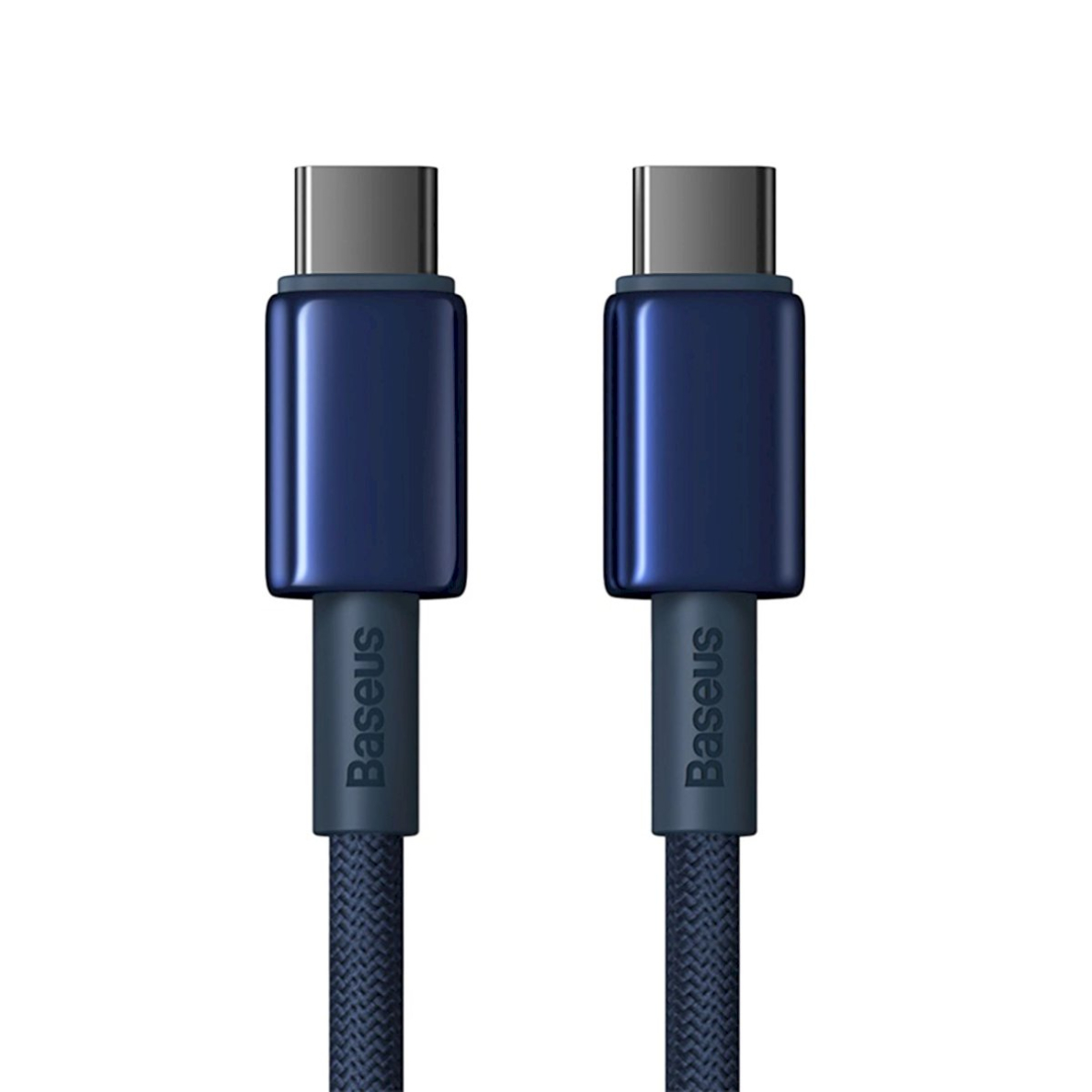 Baseus Tungsten Gold USB-C / USB-C Kabelis 100W 1m - navy blue 1 Baseus Tungsten Gold USB-C / USB-C Kabelis 100W 1m - navy blue 1