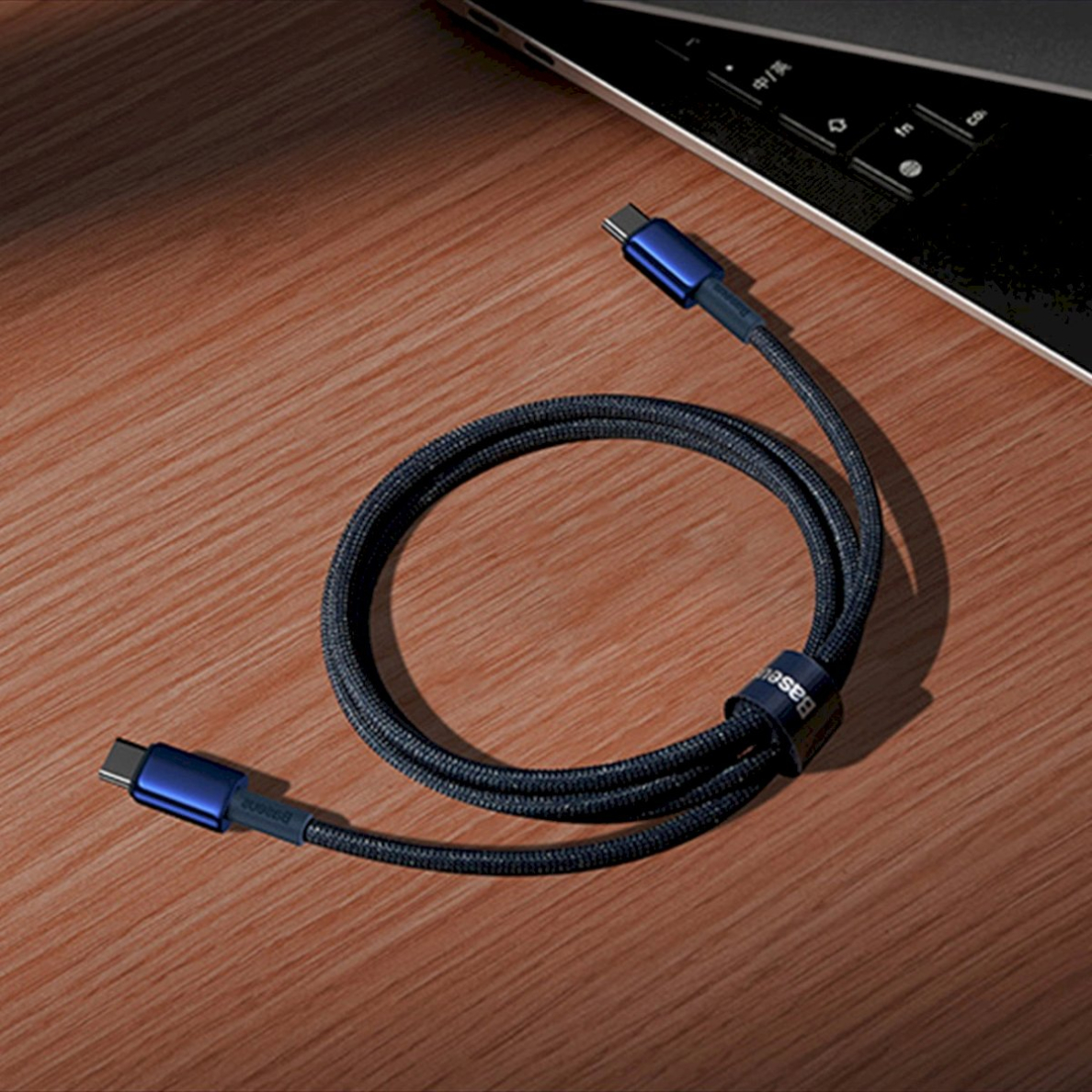 Baseus Tungsten Gold USB-C / USB-C Kabelis 100W 1m - navy blue 13 Baseus Tungsten Gold USB-C / USB-C Kabelis 100W 1m - navy blue 13